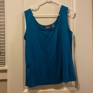 Chicos blue tank top